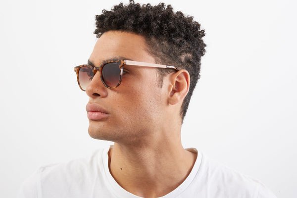 Devon / Metal Tortoise Rose Gold - Shade Files